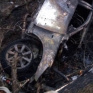 На феодосийской трассе сгорел Infiniti, водитель автомобиля погибла (ФОТО)