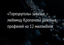&laquo;Торецкуголь&raquo; заказал любимцу Кропачева шахтных профилей на 12 миллионов